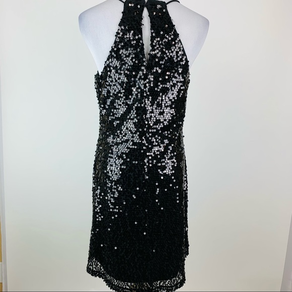 Express Black Sequin Mini Dress Small - Picture 11 of 14